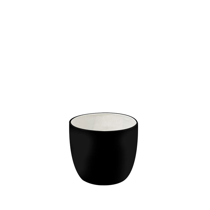 Plant Couture - Artificial Plant Pot - Montana Medium - Jet Black