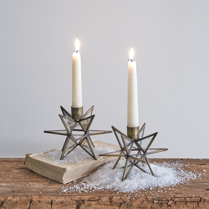 Moravian Star Taper Candle Holder