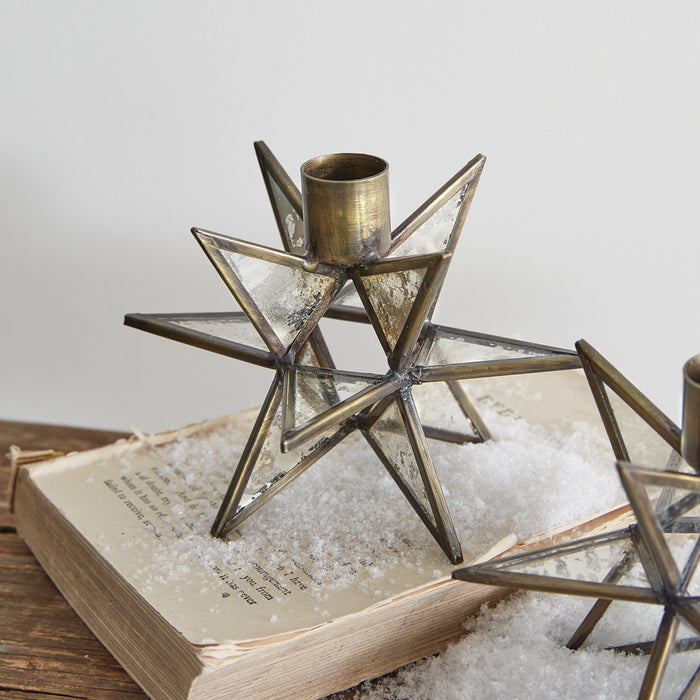 Moravian Star Taper Candle Holder