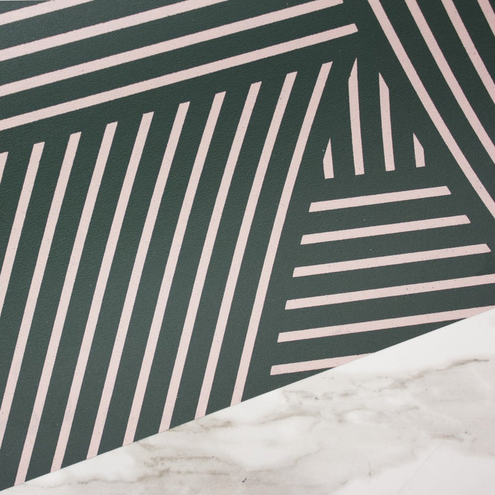 Oblique Avocado Wallcovering