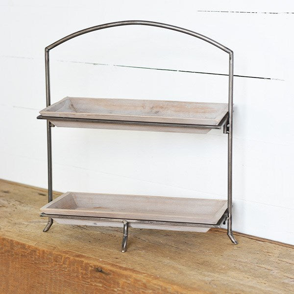Rectangular Two Tier Tray