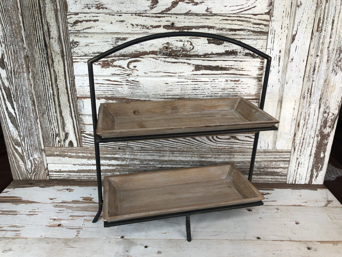 Rectangular Two Tier Tray