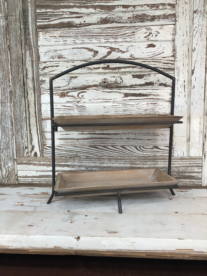Rectangular Two Tier Tray
