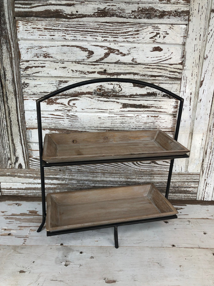 Rectangular Two Tier Tray