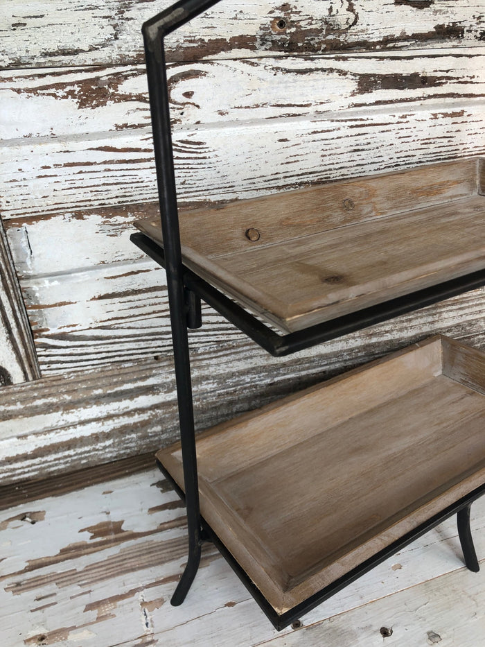 Rectangular Two Tier Tray