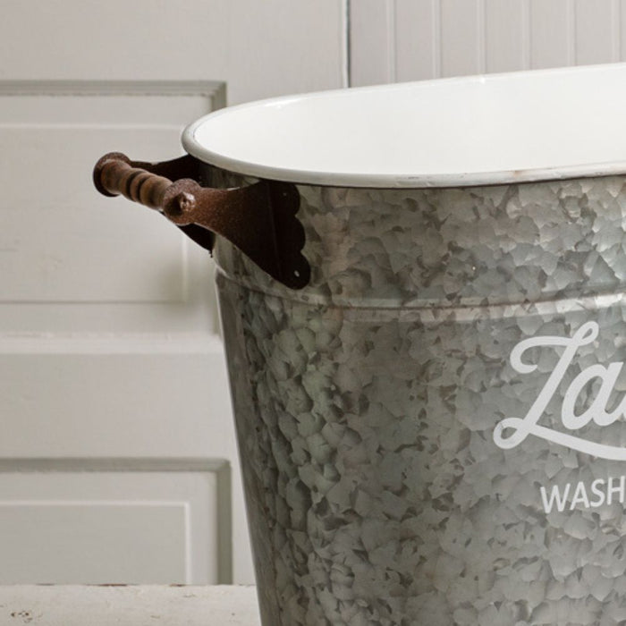 Rolling Oval Laundry Bin