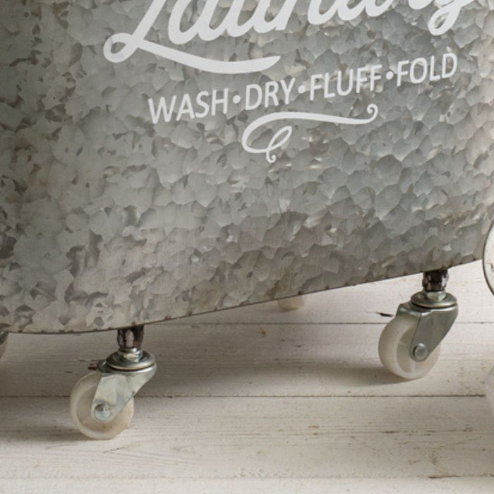 Rolling Oval Laundry Bin