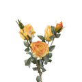 Rose 3 Bundle Yellow Orange Flower Stem - 65cm