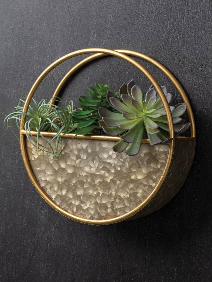Round Metal Wall Pocket