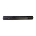 The Salt Sealed Crank Spindle / 8 Spline is a black cylindrical metal tool with grooves at both ends, shown on a white background.