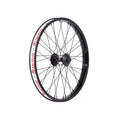 A black Salt Summit 20 Inch Front Wheel with a white SaltPlus logo on it.