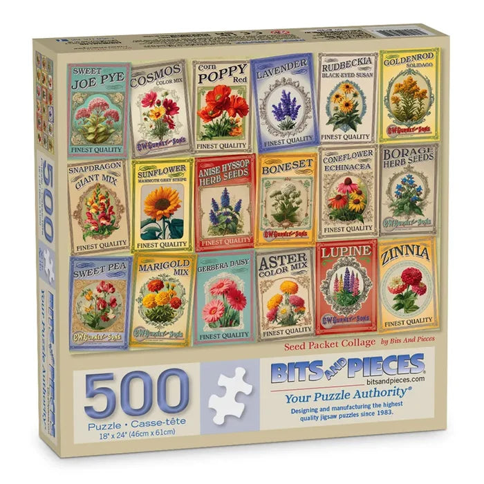 Seed Packet Collage Puzzle