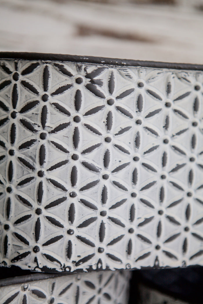 Set of 3 Patterned Bins