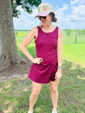 Solid V-back Scallop Kourt Dres