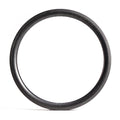 On a plain white background, the Spectre V2 Carbon Fiber 20 Inch Brake Rim, with its striking black round tire and lightweight 36-hole design, is elegantly displayed.