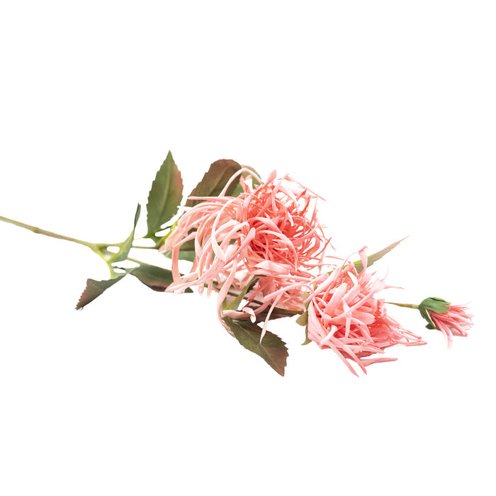 Spider Chrysanthemum Dark Pink Silk Flower Stem