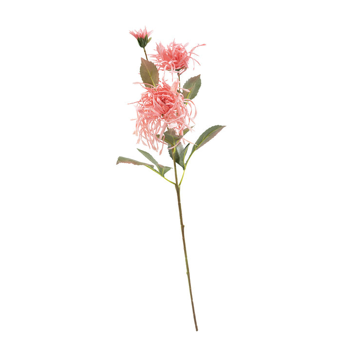 Spider Chrysanthemum Dark Pink Silk Flower Stem