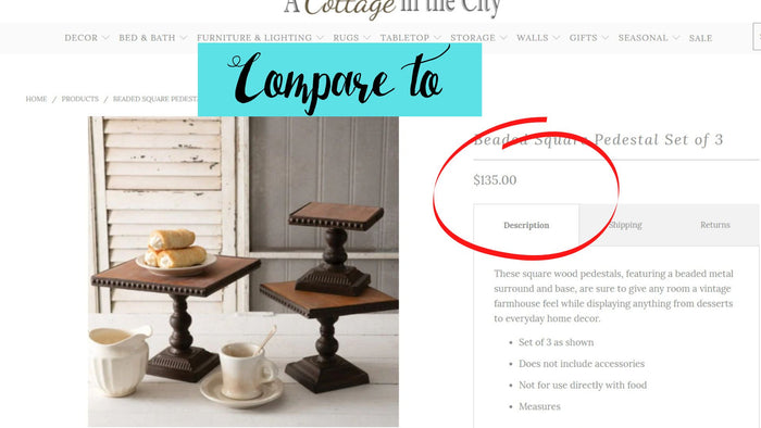 Square Dessert Stand Set