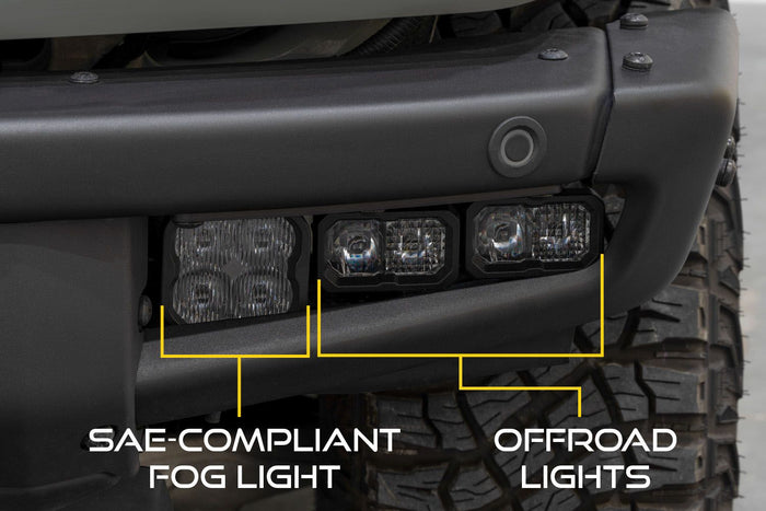 Stage Series Fog Pocket Kit (w/ Steel Bumper) | 2021+ Bronco