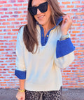 Sweater Collared Denim