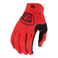 TLD Air Glove Red isolated on white background.