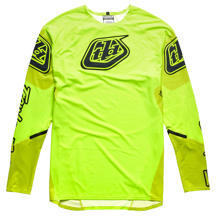 A yellow and black TLD Sprint Ultra Jersey Sequence Flo Yellow.