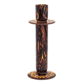 Tortoise Glass Candlestick