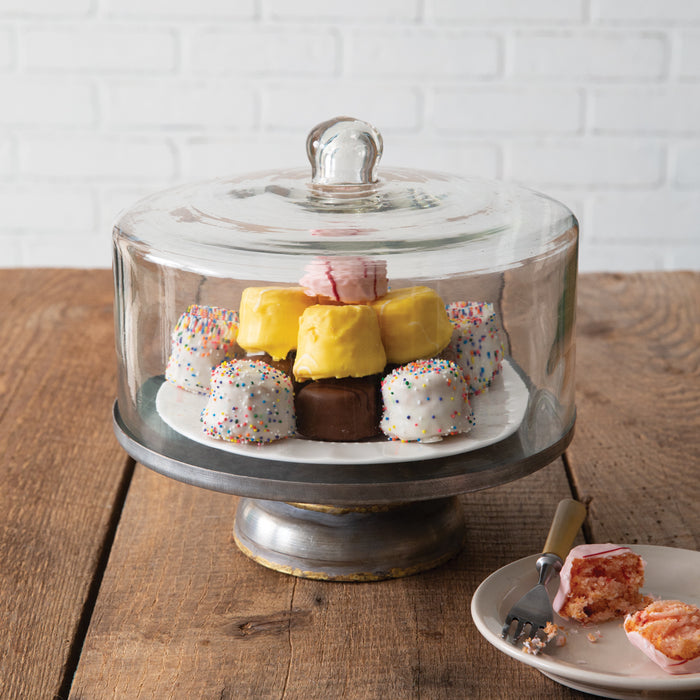 Traditional Dessert Cloche with Stand