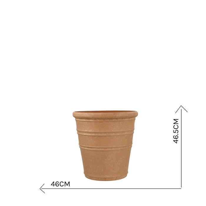 Polysresin Uptown Planter Large with measurements