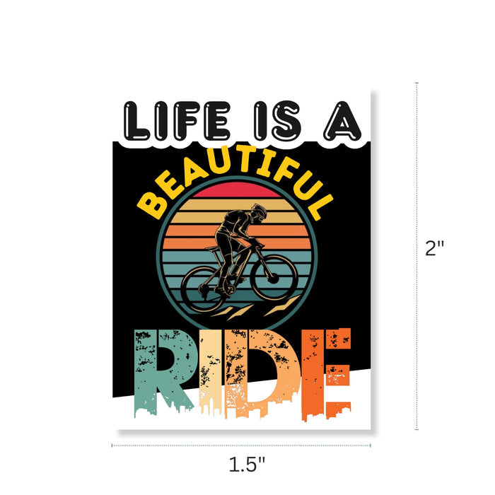 White Vinyl Reusable Self-Adhesive Sticker for Bicycles
