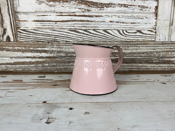 Wide Mouth Pink Pitcher