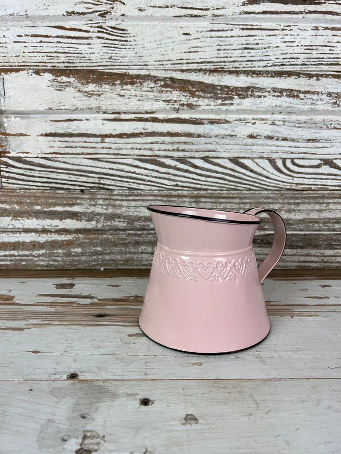 Wide Mouth Pink Pitcher