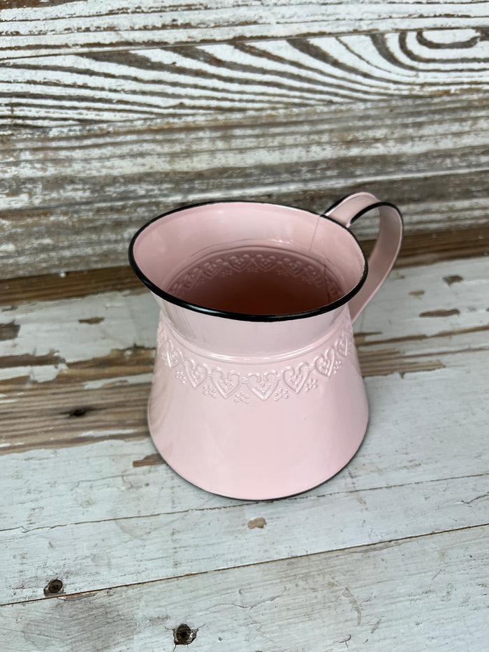 Wide Mouth Pink Pitcher