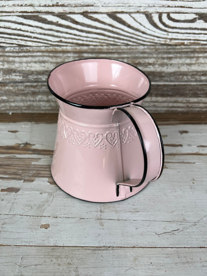 Wide Mouth Pink Pitcher
