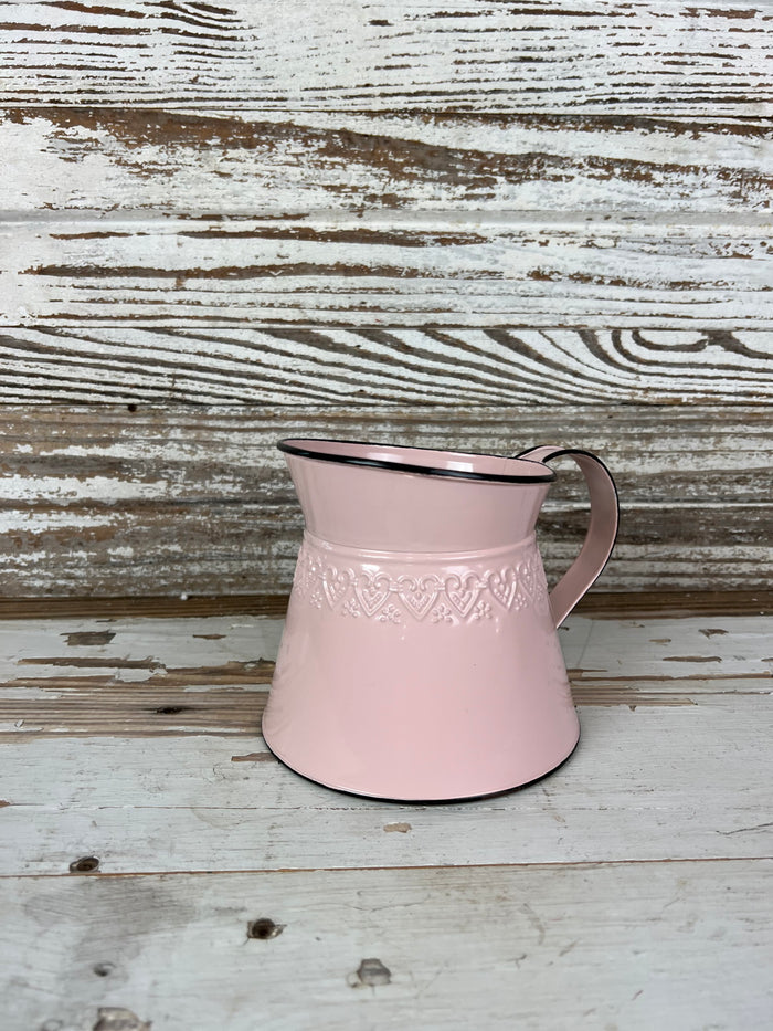 Wide Mouth Pink Pitcher