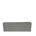 80cm long sage grey window box with cement-like finish, Eco-friendly & lightweight polyresin.