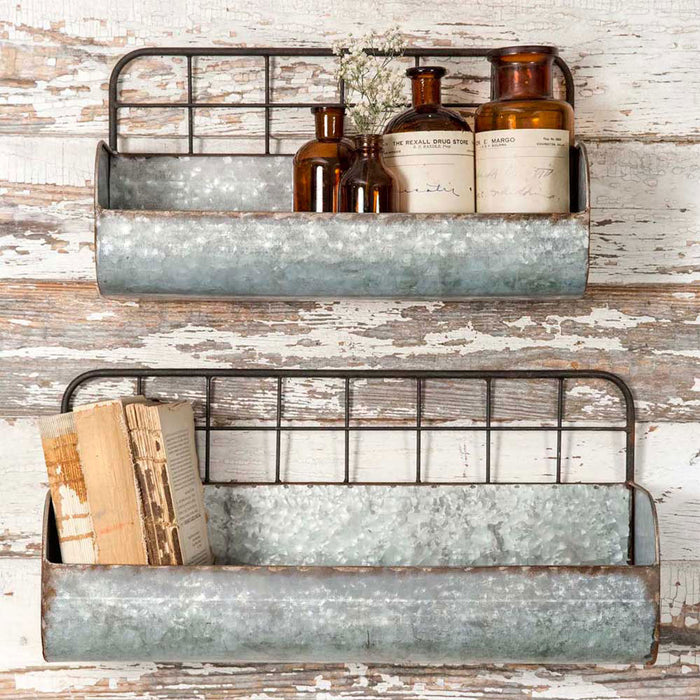 Wire Back Wall Bin Set