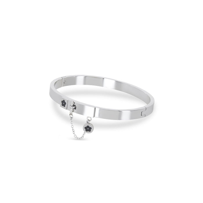 Women's Stainless Steel 18K Gold-Plated Bracelet – Bangle Charme Cuff Silver – Meiva bracelet