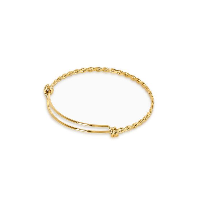 Women's Stainless Steel 18K Gold-Plated Bracelet – Bangle Eva Delicate, Dainty – Meiva bracelet