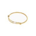 Women's Stainless Steel 18K Gold-Plated Bracelet – Bangle Eva Delicate, Dainty – Meiva bracelet