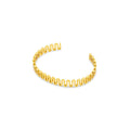 Women's Stainless Steel 18K Gold-Plated Bracelet – Bangle Zig Zag Cuff, Statement – Meiva bracelet
