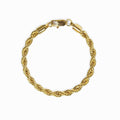 Women's Stainless Steel 18K Gold-Plated Bracelet – Brazilian Chain – Meiva bracelet