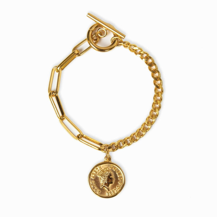 Women's Stainless Steel 18K Gold-Plated Bracelet – London Cents – Meiva bracelet