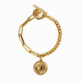 Women's Stainless Steel 18K Gold-Plated Bracelet – London Cents – Meiva bracelet