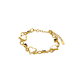 Women's Stainless Steel 18K Gold-Plated Bracelet – Love Glow Monochrome, Dainty – Meiva bracelet