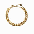 Women's Stainless Steel 18K Gold-Plated Bracelet – Petra Chain, Layered – Meiva bracelet