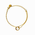 Women's Stainless Steel 18K Gold-Plated Bracelet – Une, Dainty – Meiva bracelet