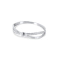 Women's Stainless Steel 18K Gold-Plated Cubic Zirconia Bracelet – Bangle Roman Cuff Silver – Meiva bracelet