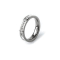 Women's Stainless Steel 18K Gold-Plated Cubic Zirconia Ring – Brilliant Silver, Dainty – Meiva ring