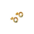 Women's Stainless Steel 18K Gold-Plated Earrings – Chloe, Dainty – Meiva earrings